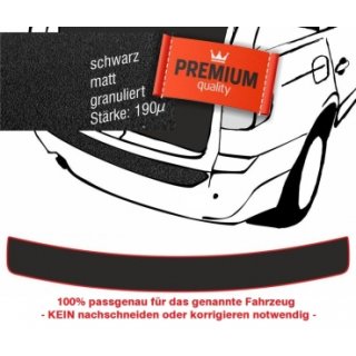 Film de protection de la peinture du seuil de chargement pour Audi A4 Avant break de 2004 à 2008 (B7/8E) (noir)