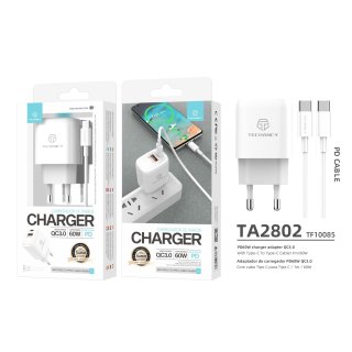 Chargeur rapide 20W, câble USB-C inclus