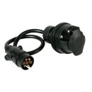 Adapter 7<->13 Pole mit Verkabelung zu 40 cm