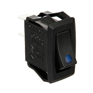 Schalter mit LED - 12/24V - Blau