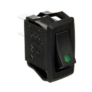 Schalter mit LED - 12/24V - Grün