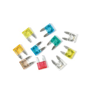 Smart Led, Mix 10 Mikro-Lamellensicherungen mit LED-Kontrollleuchte, 12/32V