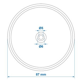 Reflektor rot 80mm Schraubbefestigung 2 Stück im Blister