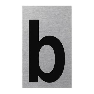 Aluminium Türschild Buchstabe "b"