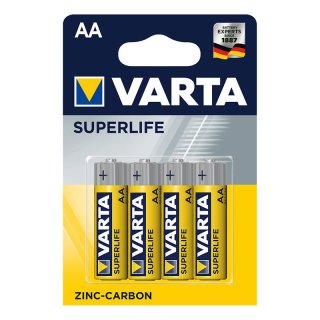 Varta Superlife Batterien AA 4 Stück
